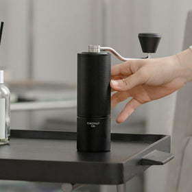 Travel-friendly grinder for home and outdoor use.