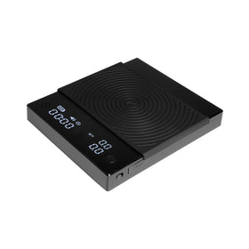 TIMEMORE Coffee Scale Basic 2.0 digital display guides precise gram and ounce readings.