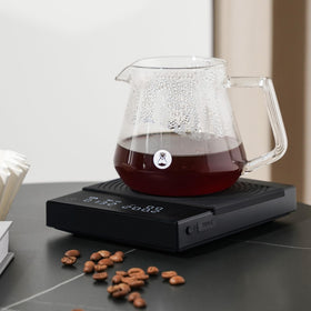 TIMEMORE Coffee Scale Basic 2.0 acrylic body with waterproof dial area.