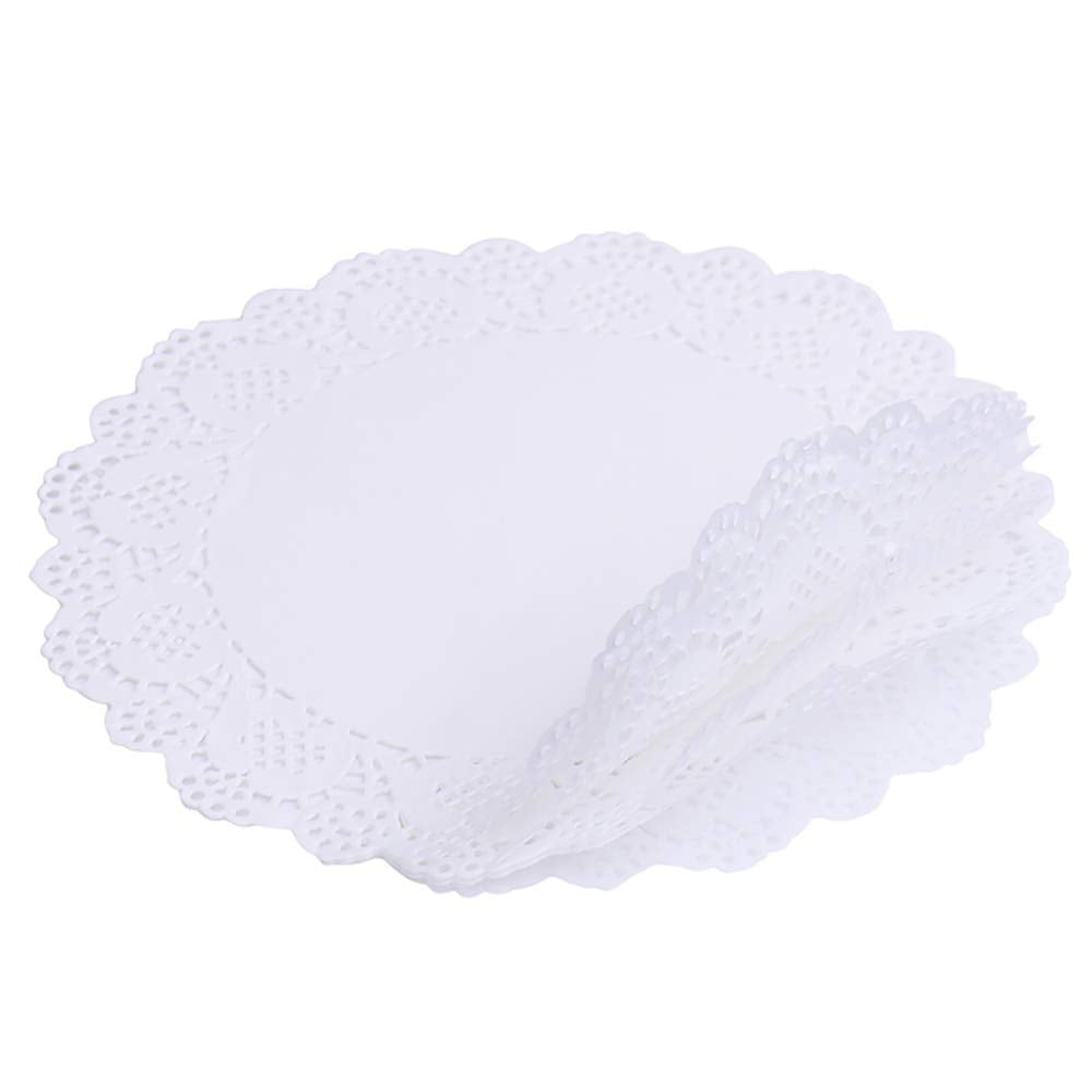 Tim&Lin White Lace Doilies wedding table decor keeps plates clean and stylish.