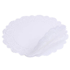Tim&Lin White Lace Doilies wedding table decor keeps plates clean and stylish.