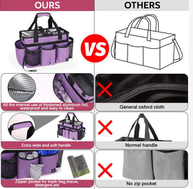 Timoxi design features a shoulder strap and waist belt for hands free cleaning