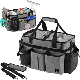 Timoxi large cleaning caddy bag with built-in support board for stable transport.