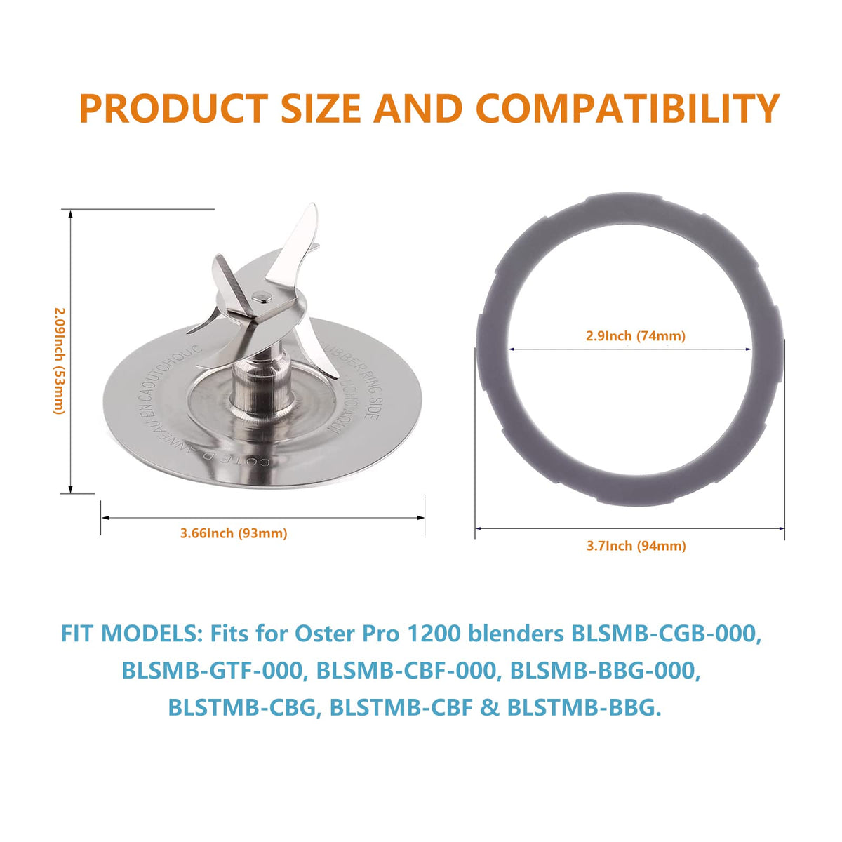 Timsec Oster Pro 1200 second gasket close-up for replacement use