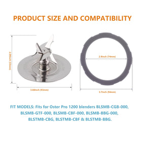 Timsec Oster Pro 1200 second gasket close-up for replacement use