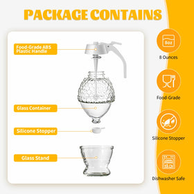 Timtopno 8oz dispenser compact for kitchen countertop and table