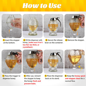 Timtopno honey dispenser on a stylish kitchen counter