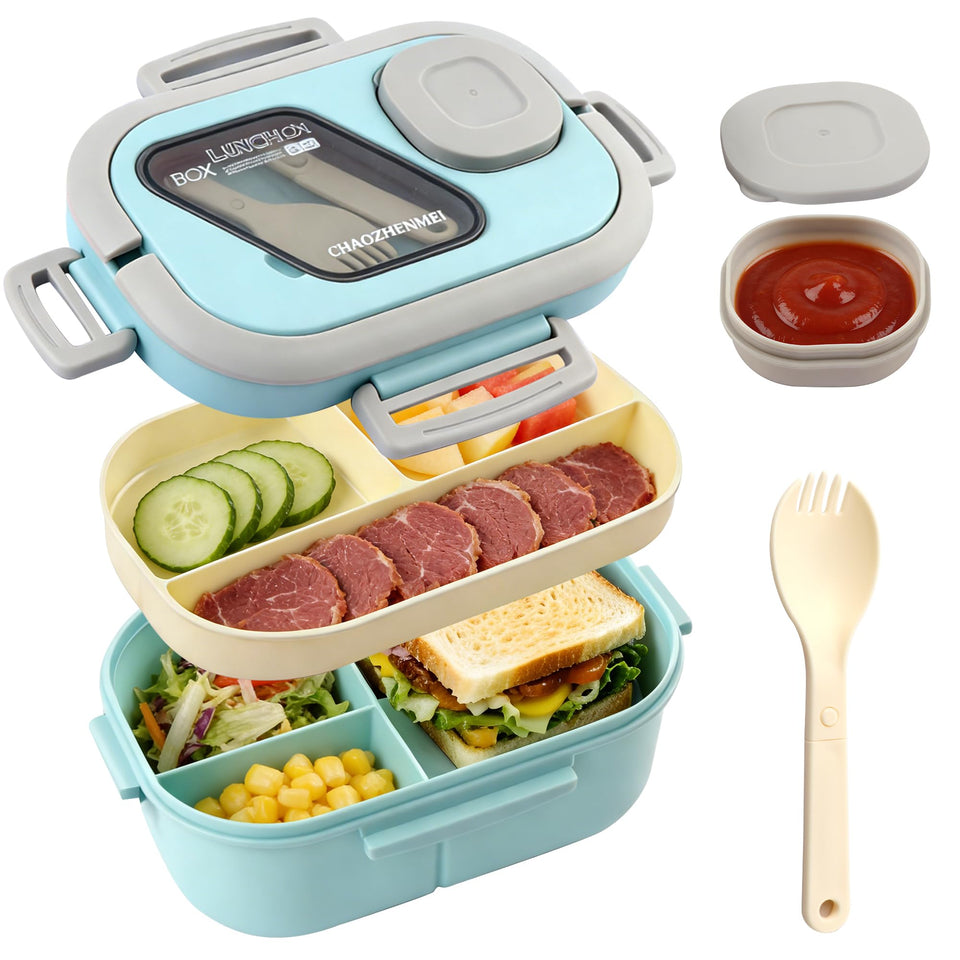 Tinaforld bento box with six compartments for organized meal prep at work