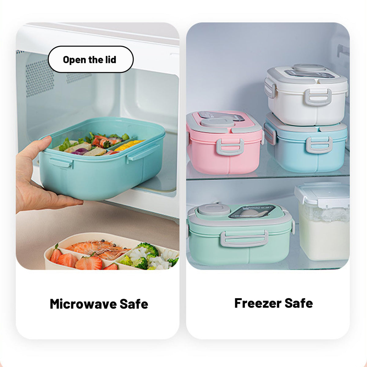 Tinaforld dishwasher-safe lunch box for easy cleanup