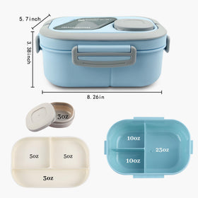 Tinaforld lunch box lid showing leakproof rubber gasket for secure transport