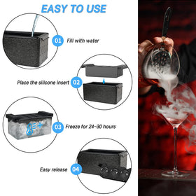 Tinana bar-quality ice balls ideal for refined cocktails.