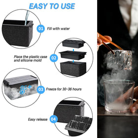 TINANA easy-release silicone tray for smooth cube removal