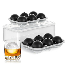 TINANA ice ball tray creates 2.5-inch spheres for smooth whisky chilling