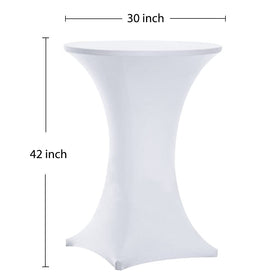 Tina's reinforced leg pockets provide secure fit for a clean table presentation