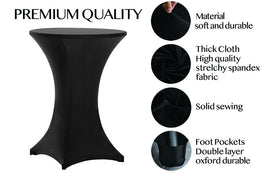 Tina's spandex cocktail tablecloth demonstrates wrinkle-free, stain-resistant performance.