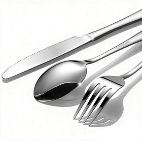 Tinina 60-piece silverware set mirror-polished finish enhances any table setting