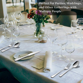 Tinina 60-piece silverware set service for 20 suits family dinners