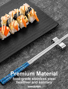 TINMARDA dishwasher-safe chopsticks for quick and easy cleanup.