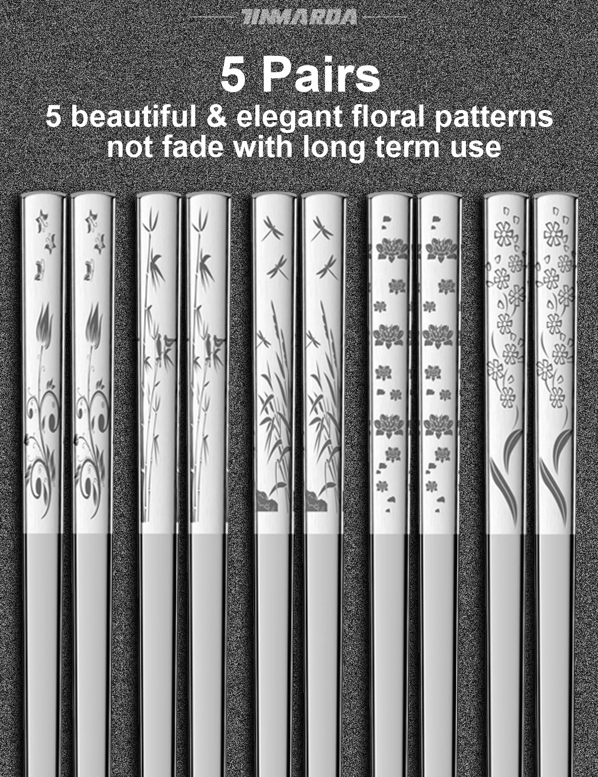 TINMARDA engraved-pattern chopsticks used for noodles and sushi
