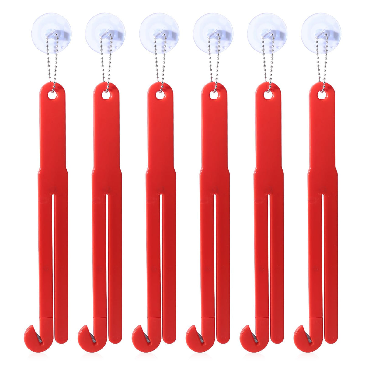 Tinoaly 6pc bag opener set with stainless blades for quick bag opening