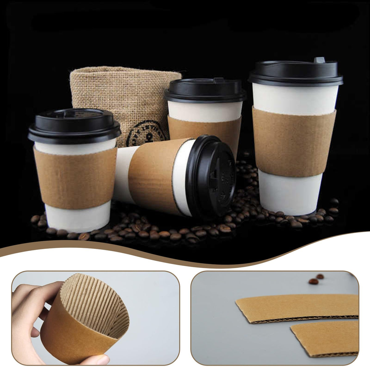 TINSKY disposable sleeves improve handling and reduce spills in high-traffic settings.