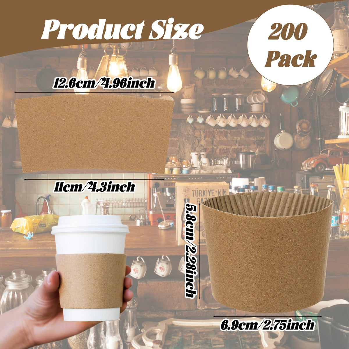 TINSKY cup sleeve suits busy cafes and offices for efficient service.