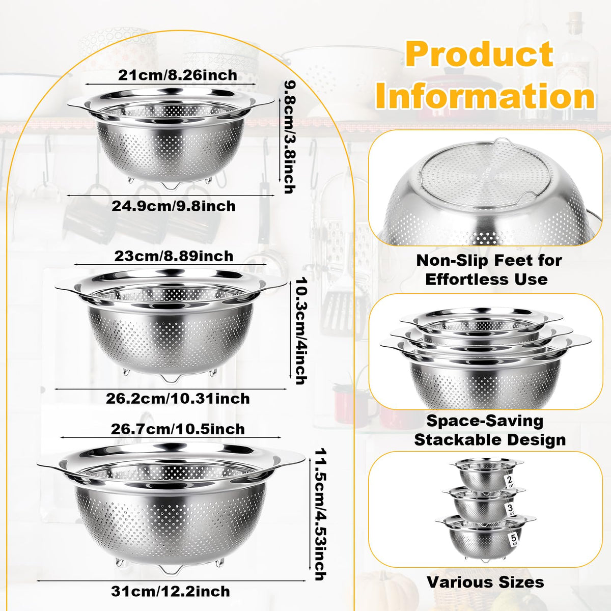 TINSKY dishwasher-safe design enables easy cleanup after meal prep.