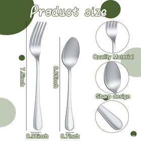 TINSKY dishwasher-safe flatware for easy cleaning after meals.