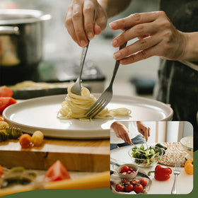 TINSKY elegant table setting flatware enhancing any dining occasion.