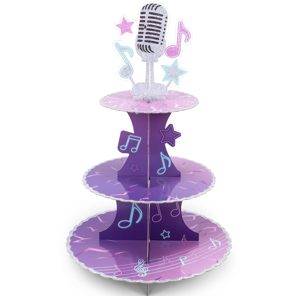 Tintinwiwigo kpop cupcake toppers stand for festive party decoration