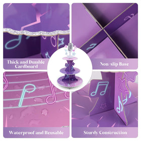 Tintinwiwigo music theme cupcake holder for stylish party desserts