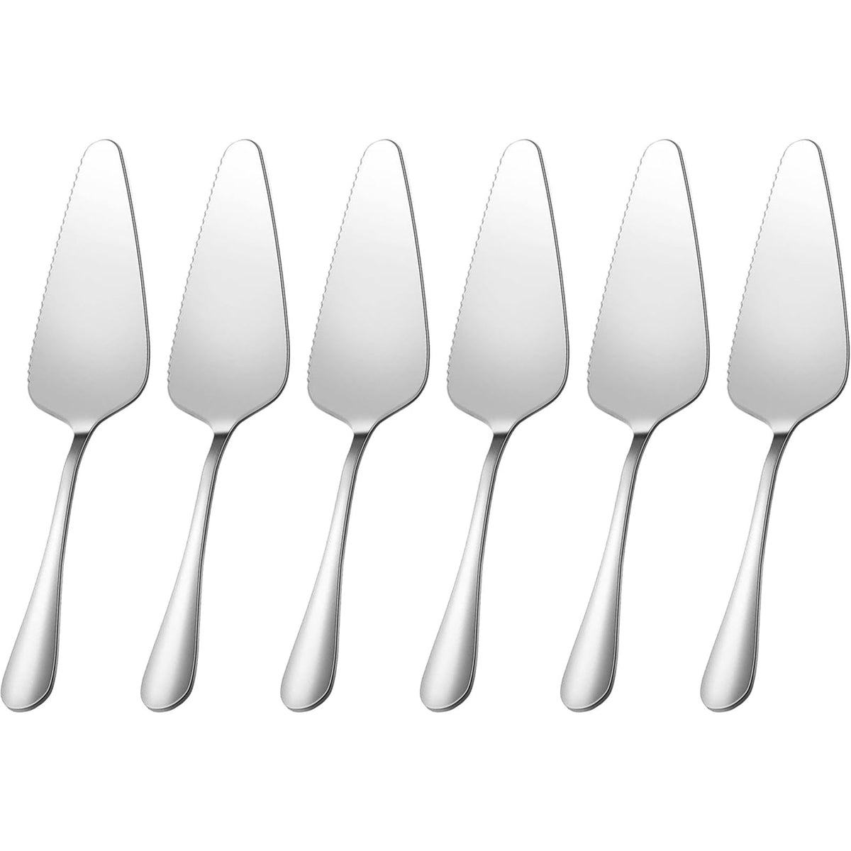 tiokin cake pie servers set with serrated edges for clean cake serving
