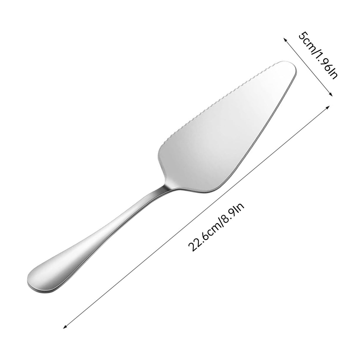 tiokin stainless steel pizza slicer server with mirror polish for elegant cutting