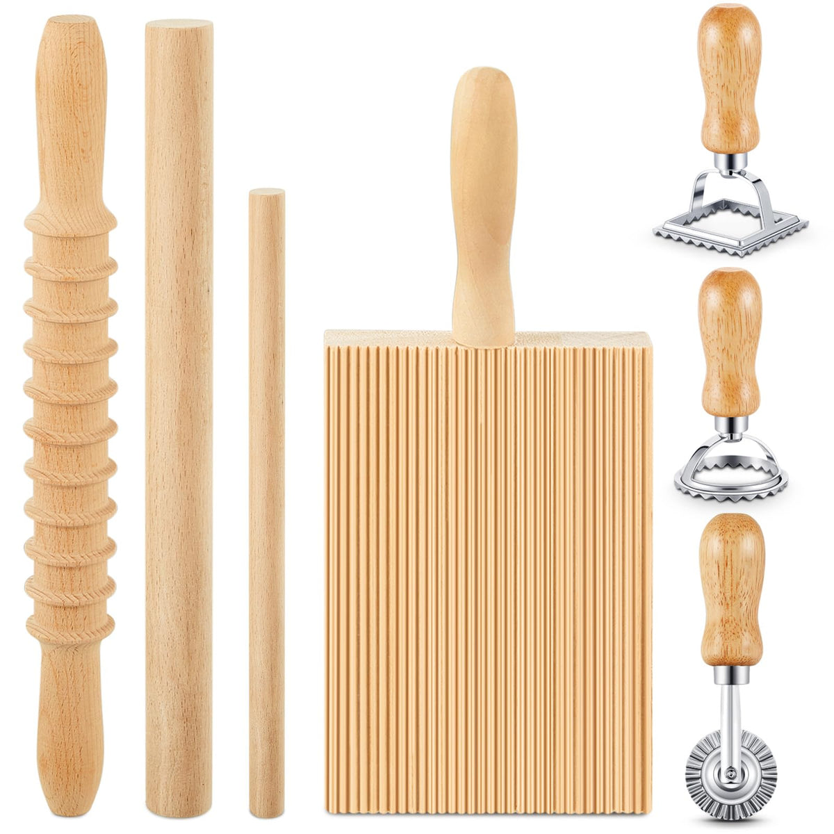 Tioncy gnocchi board ridges help sauce cling for authentic texture