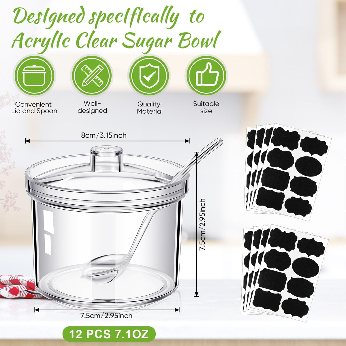 Tioncy acrylic condiment containers seven ounce keep condiments fresh and accessible.