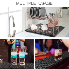 Tioncy bar mats protect countertops in high-traffic settings.