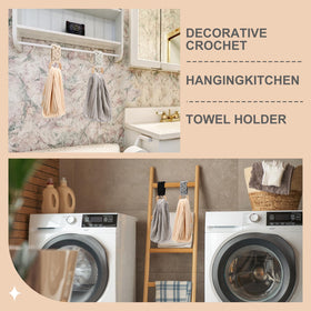 Tioncy towel holder in use keeps towels neatly secured on rings