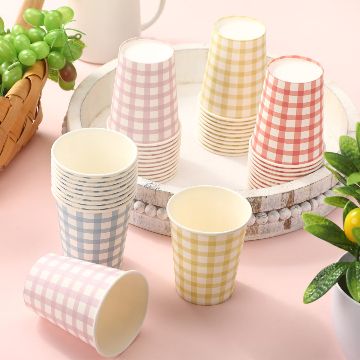 Tioncy disposable paper cups, leakproof and easy to clean after events