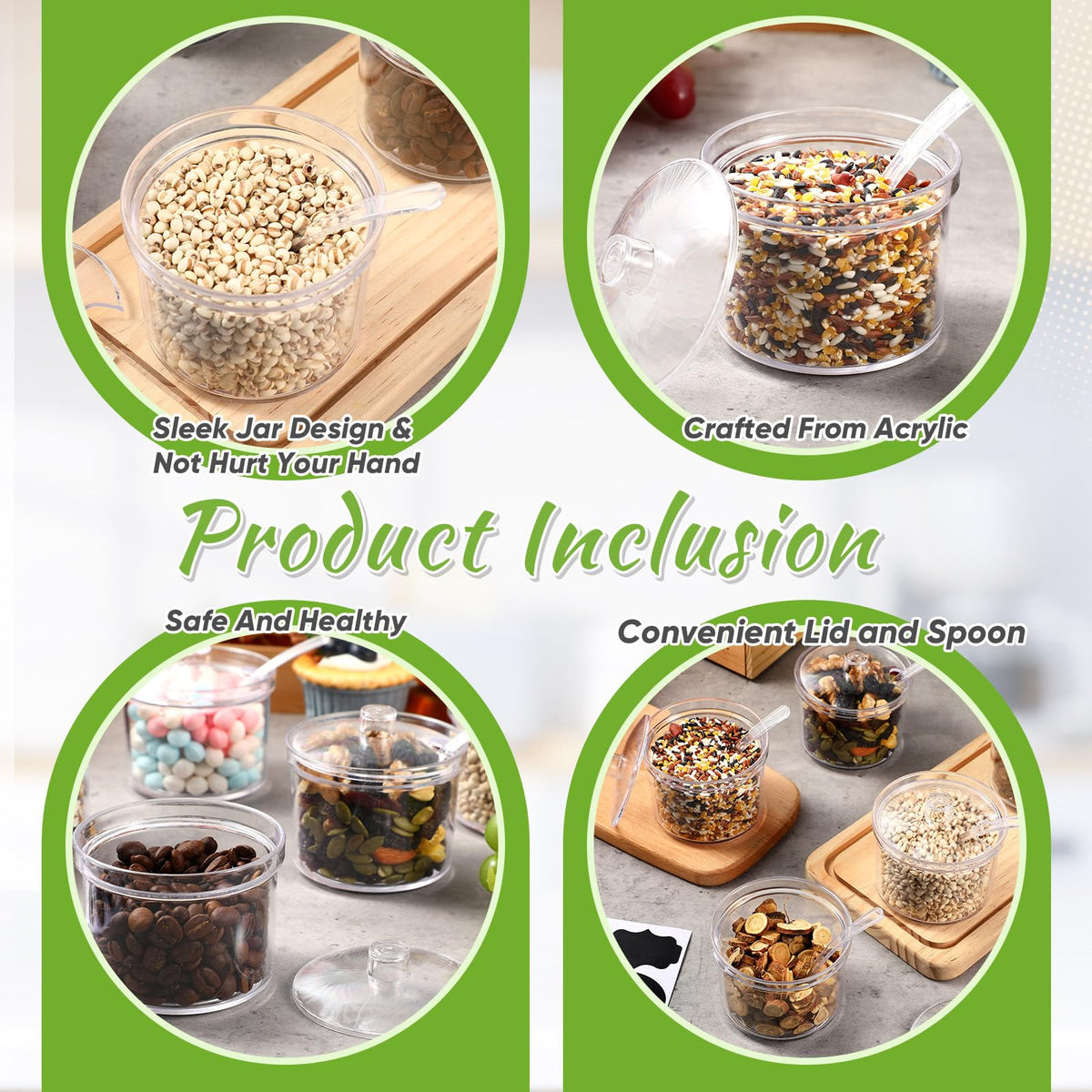 Tioncy ice cream bar supplies dipping container keeps toppings tidy.
