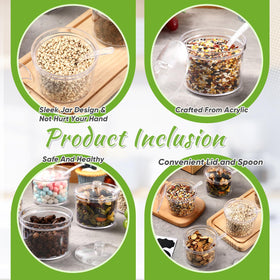 Tioncy ice cream bar supplies dipping container keeps toppings tidy.