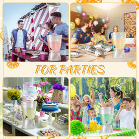 Shatterproof acrylic construction for weddings and parties.