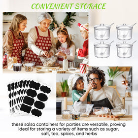 Tioncy sundae bar party dipping containers simplify serving at gatherings.