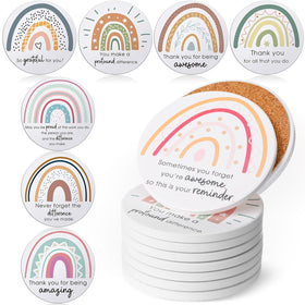 Tioncy thank-you coasters with ceramic absorbent top protecting surfaces