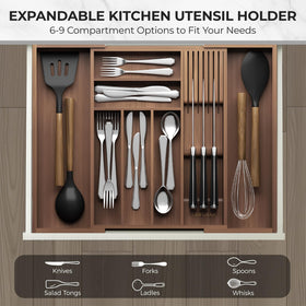 TIOPGHAD expandable-utensil-tray adjusts to fit your drawer size.