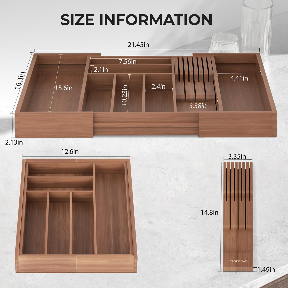 TIOPGHAD-multi-functional-kitchen-storage keeps spatulas and spoons organized.