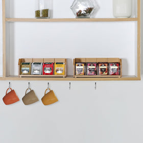 TIOPGHAD natural bamboo finish complements any decor and durability.