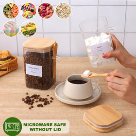 TIPGO jars for coffee beans, tea, flour, and nuts storage.