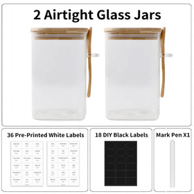 TIPGO two jars set for versatile kitchen storage and gifting.
