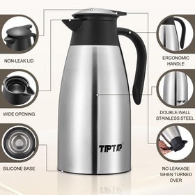 TIPTAP bent handle enables comfortable single-handed pouring