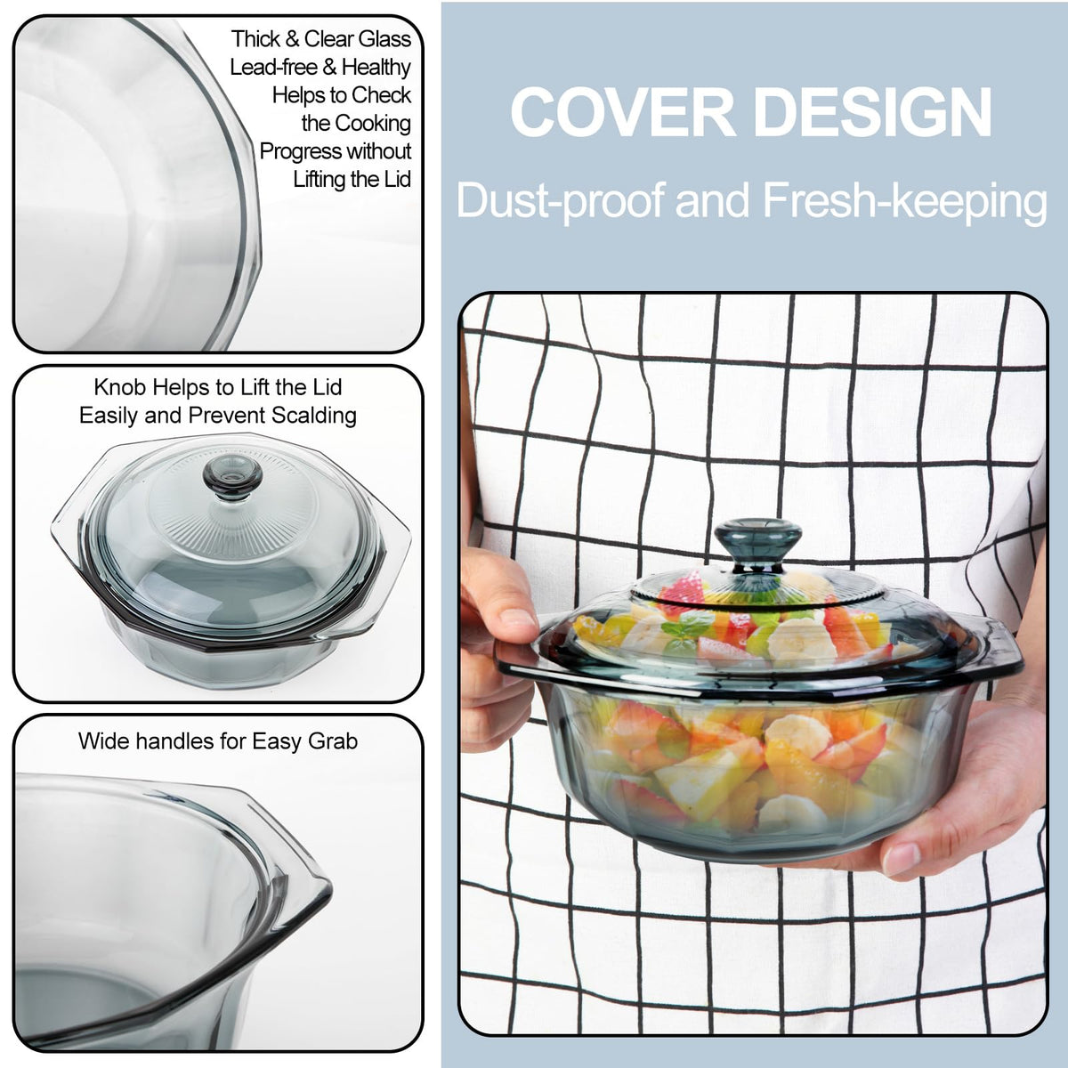 TIPTAP 1L capacity keeps portions ready for fridge storage.